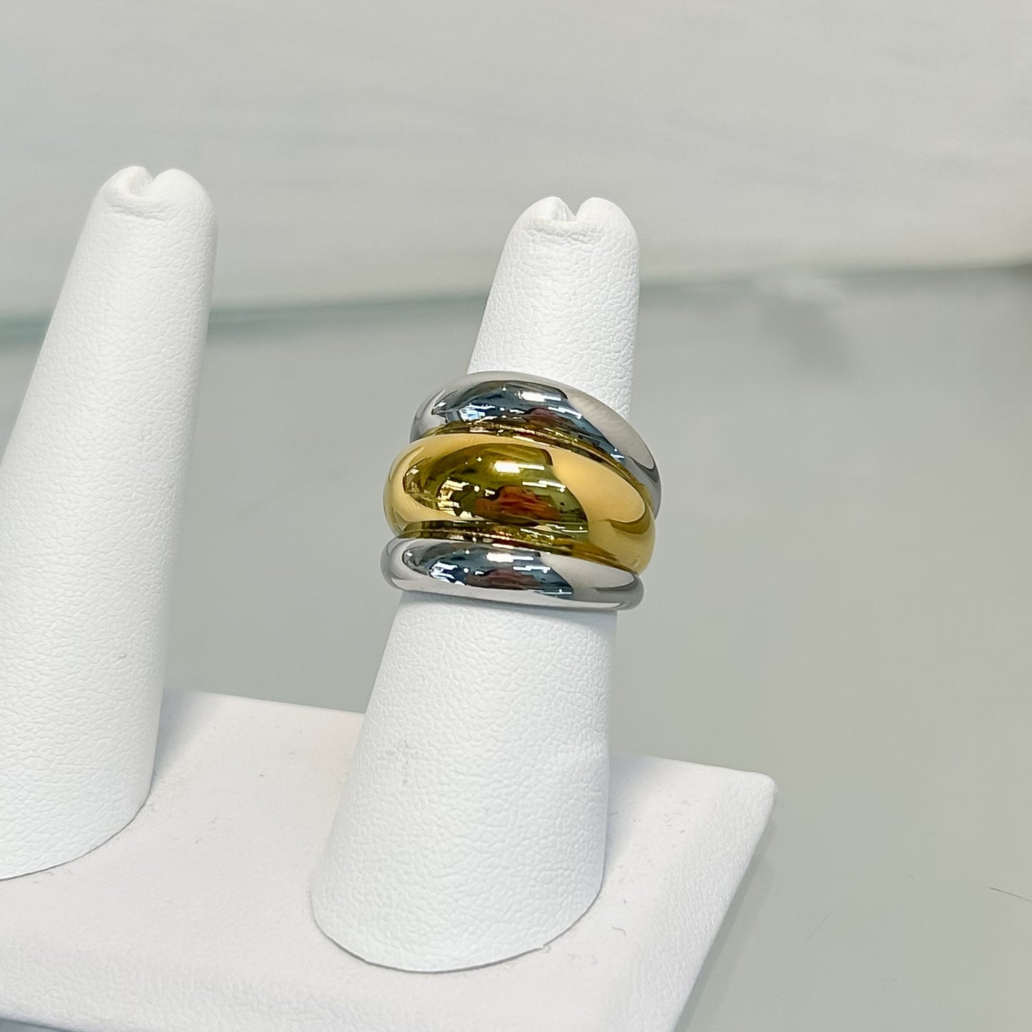 Anillo Triple Bicolor