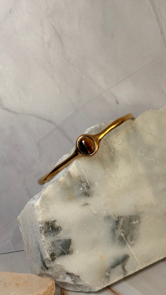 Brazalete piedra café