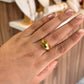 Anillo gota clásico dorado