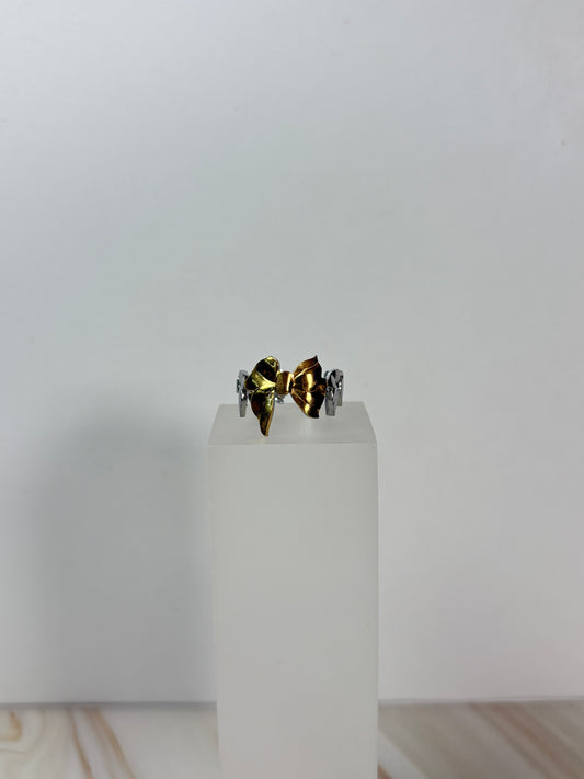 Anillo moño bicolor