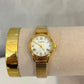 Reloj circular mini dorado