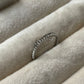Anillo brillitos plata