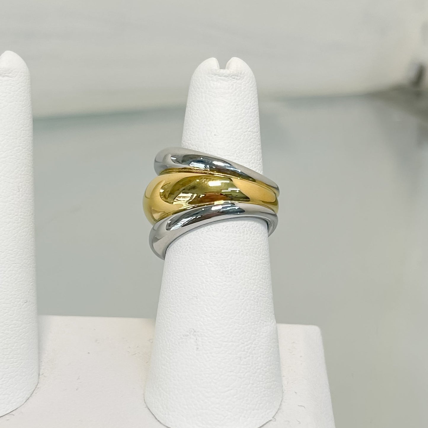 Anillo Triple Bicolor