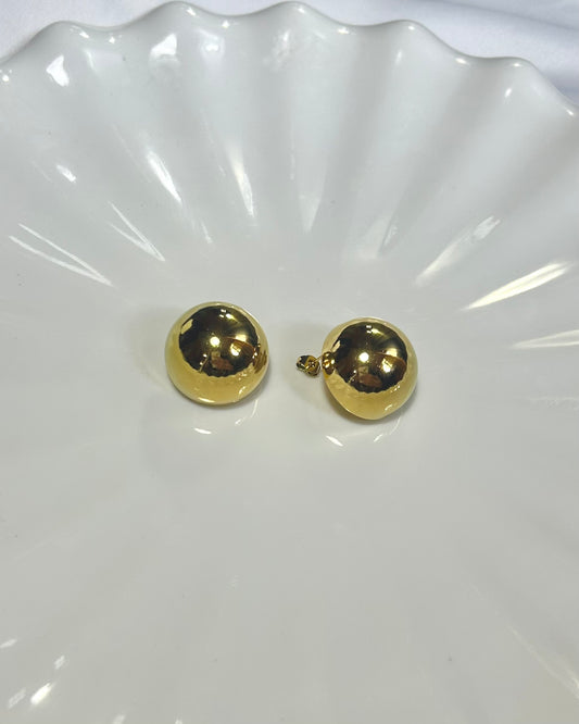 Aretes Maxi Ball Dorado