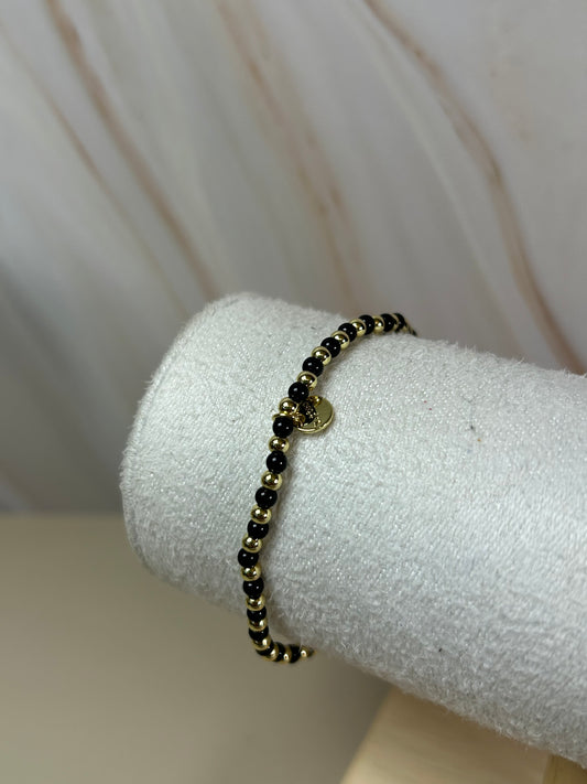 Pulsera bolitas black