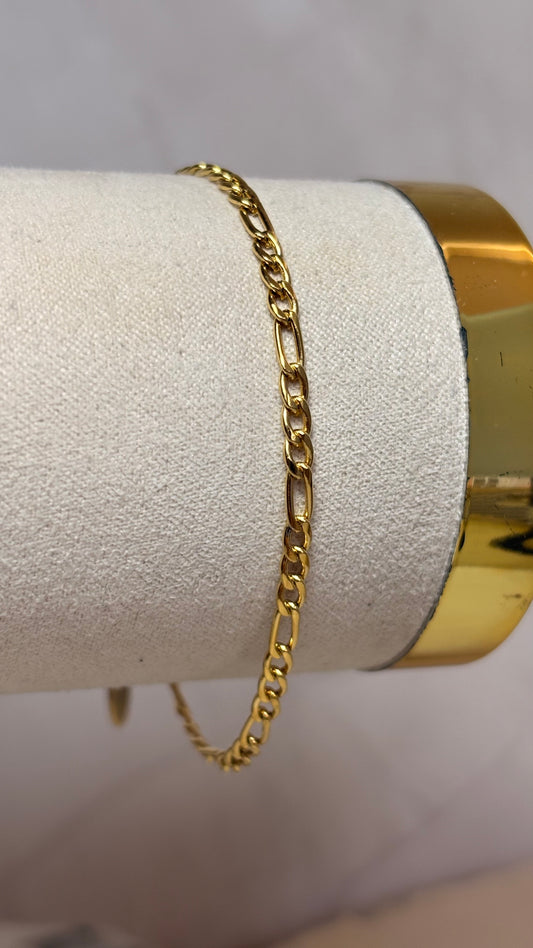 pulsera básica dorada