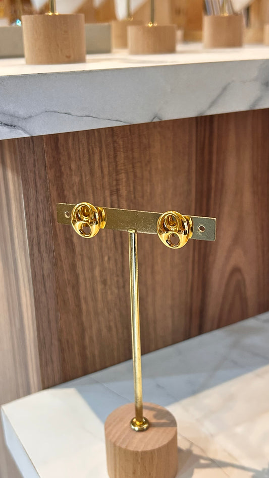 Aretes corcho golden