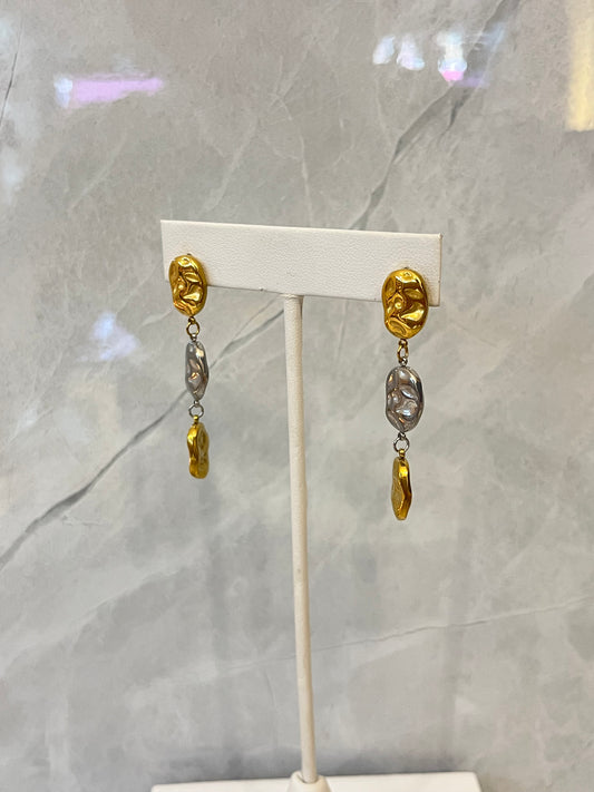 Aretes Triple Trish Bicolor