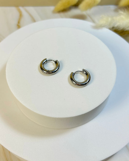 Argollas Basic Silver