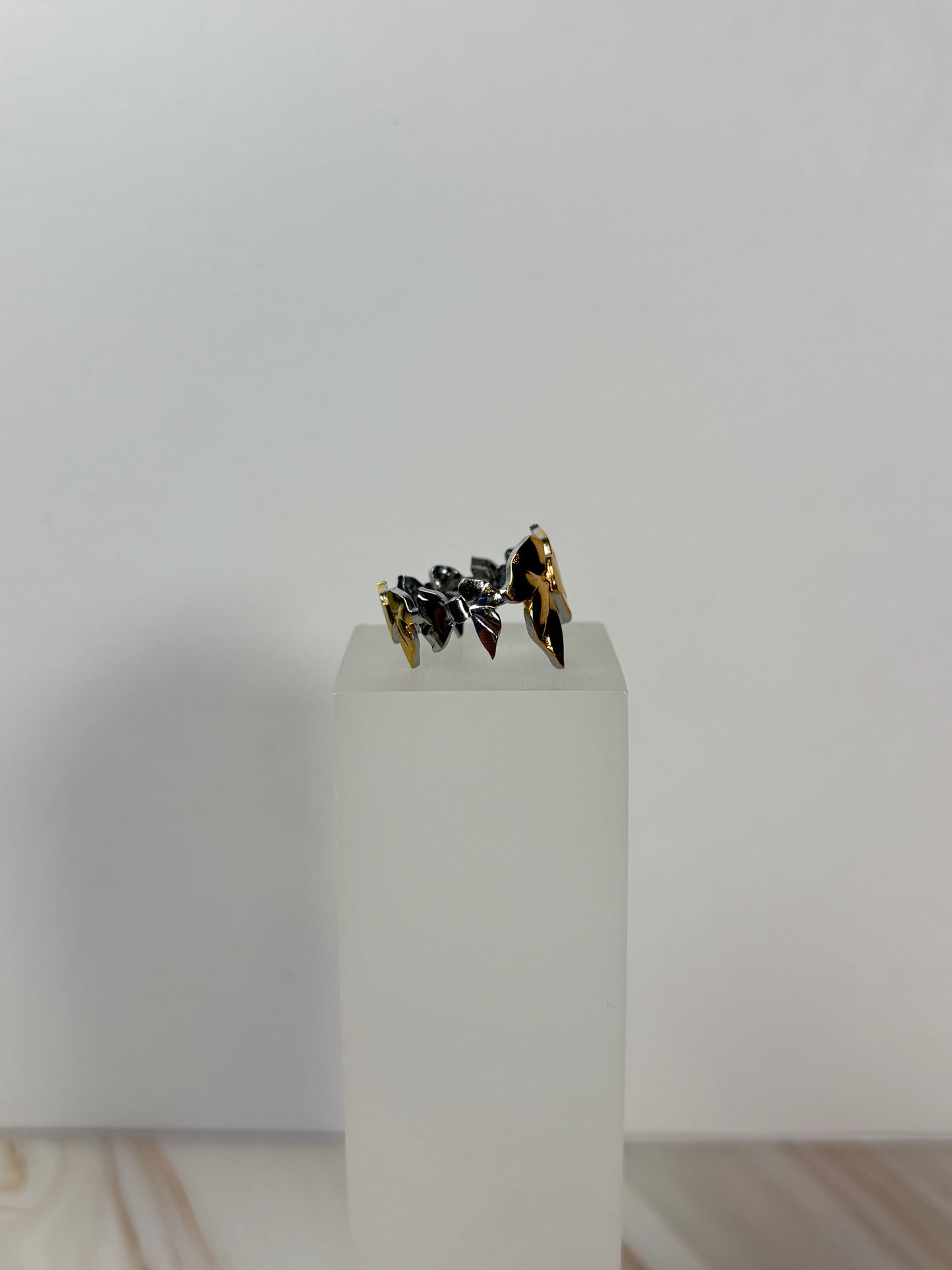 Anillo moño bicolor