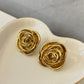 Aretes rosa dorada
