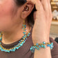 Collar & Aretes piedra hermosas azul