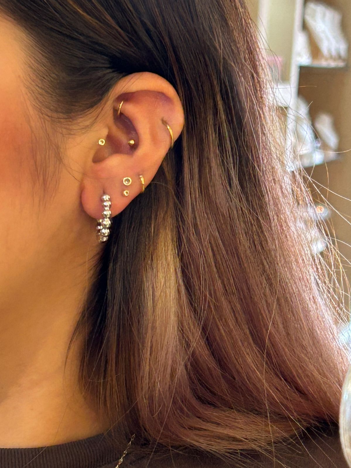 Arracadas Bubble Silver