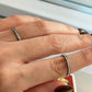Anillo brillitos plata