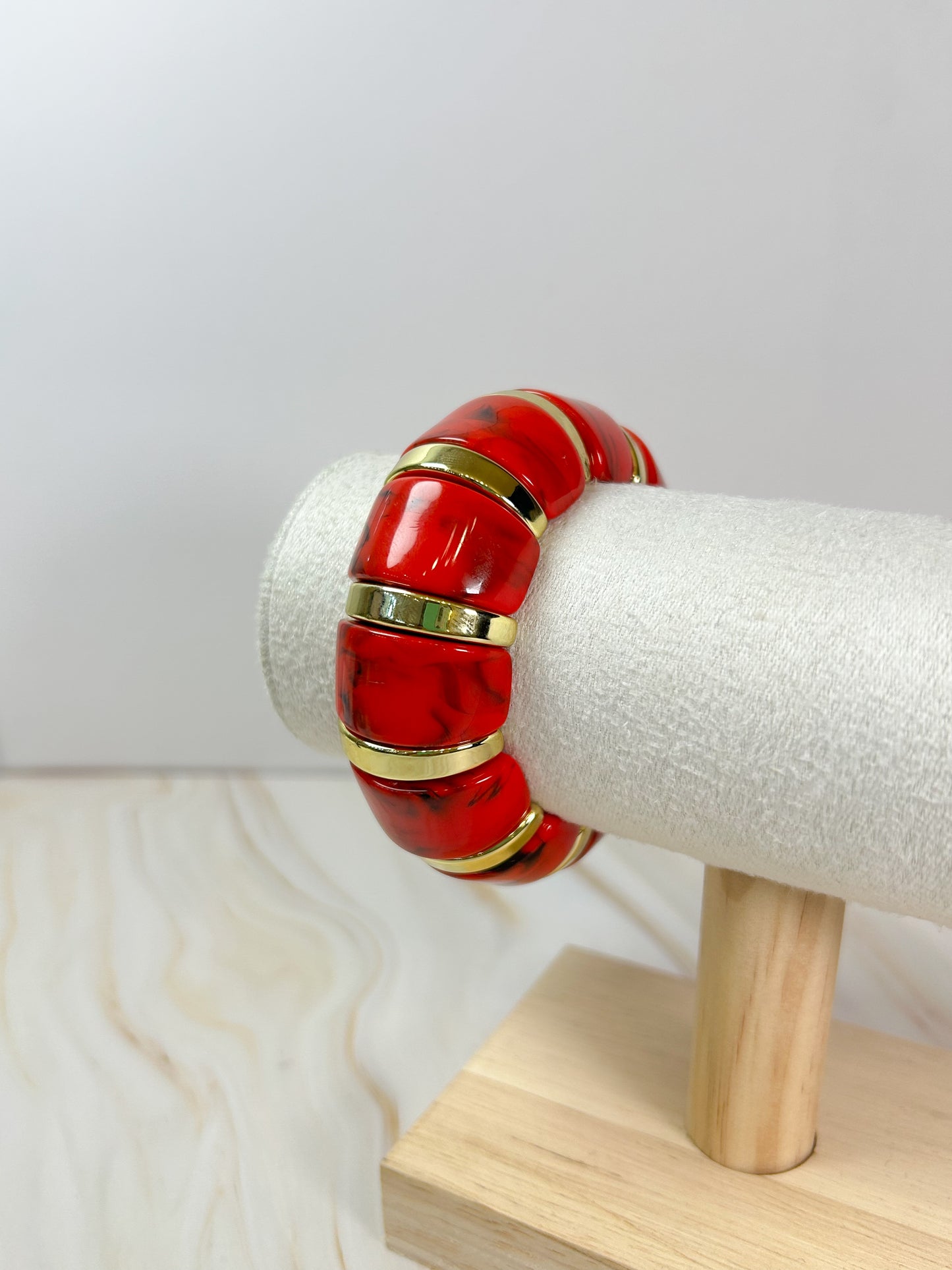 Pulsera caracol rojo
