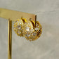 Aretes brilloso dorado