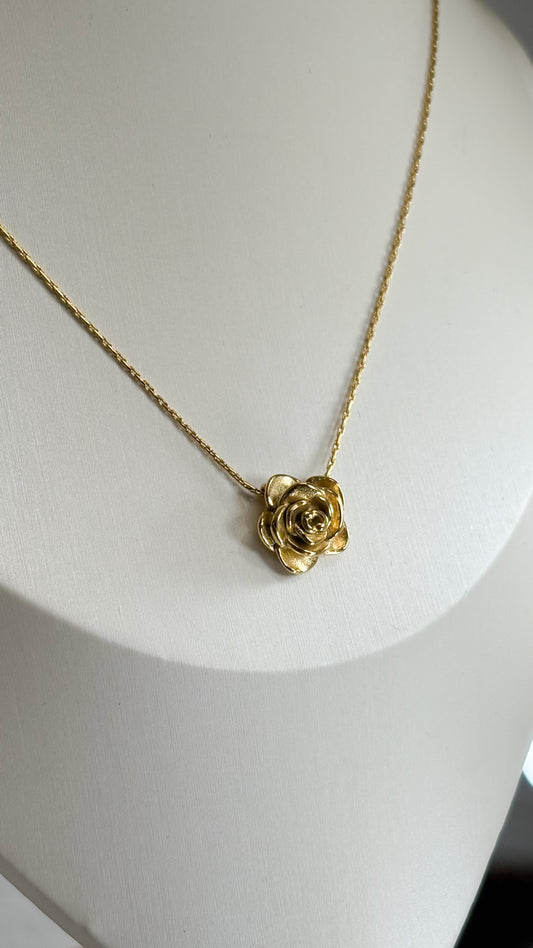 Collar rosa dorado