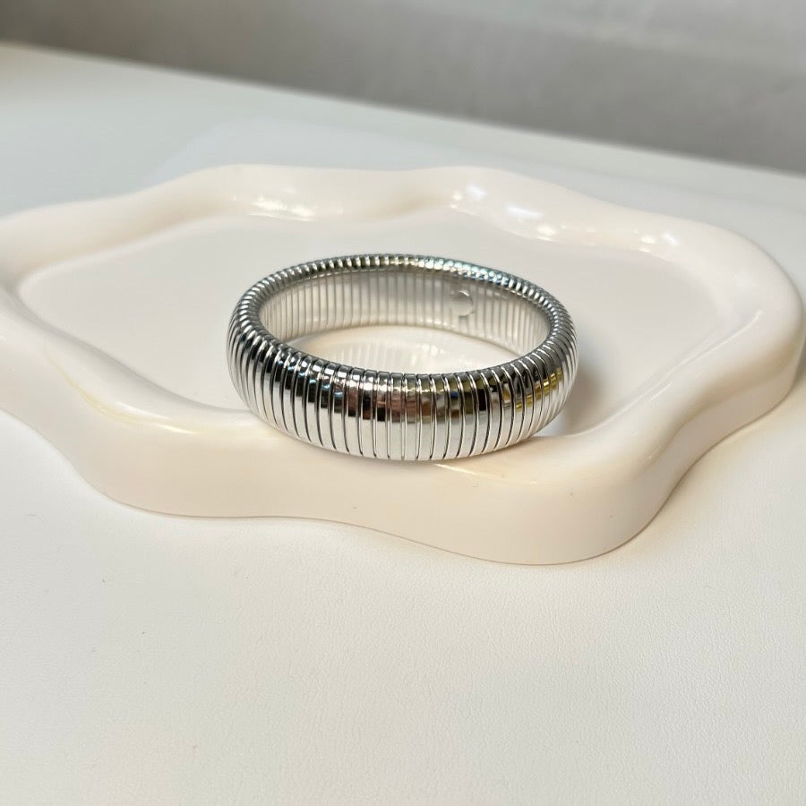 Pulsera snake med plata