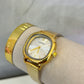 Reloj casio cuadrado dorado
