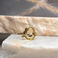 Anillo remolino dorado