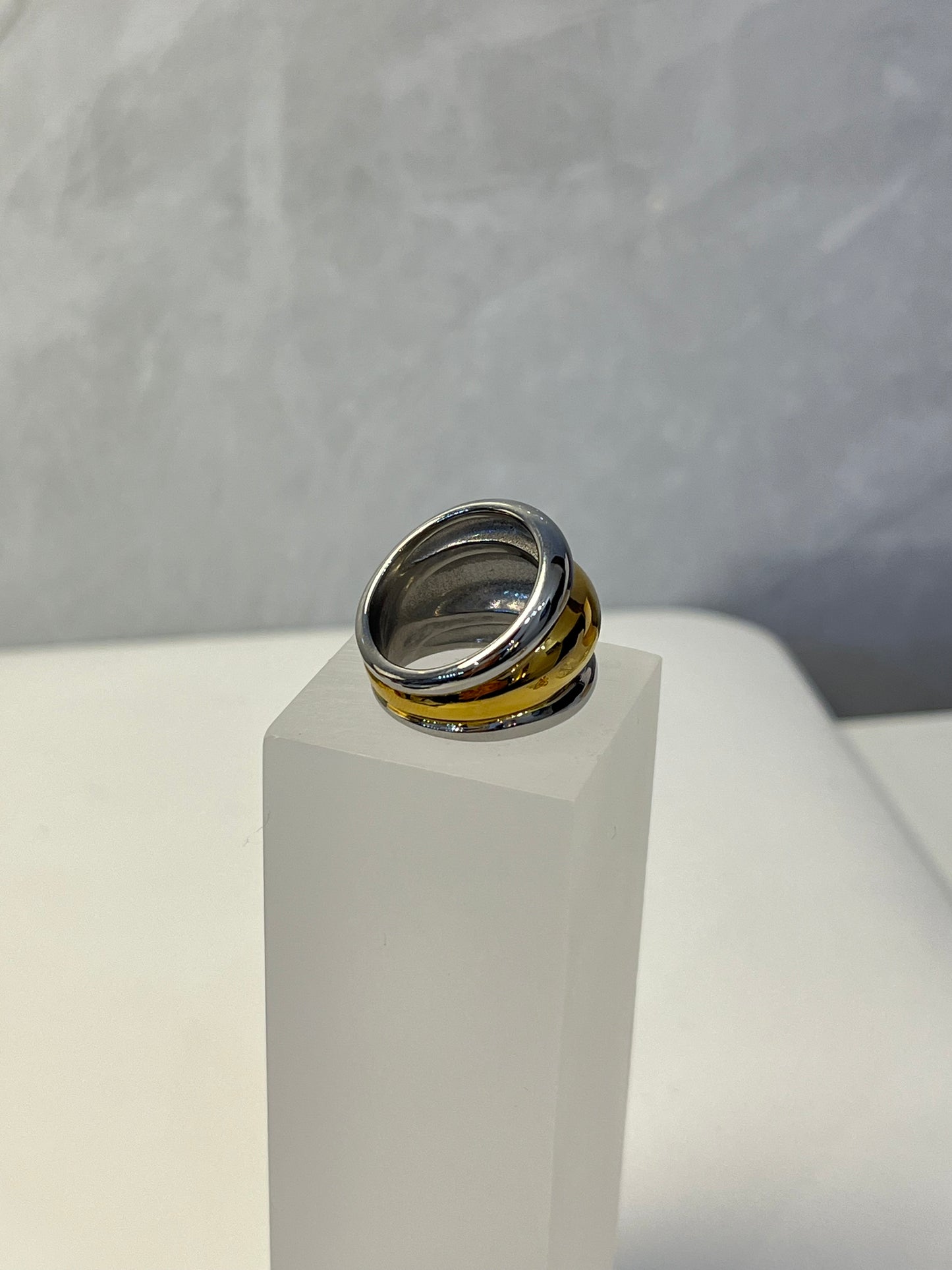 Anillo Triple Celine Bicolor