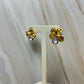 Aretes flor brillante