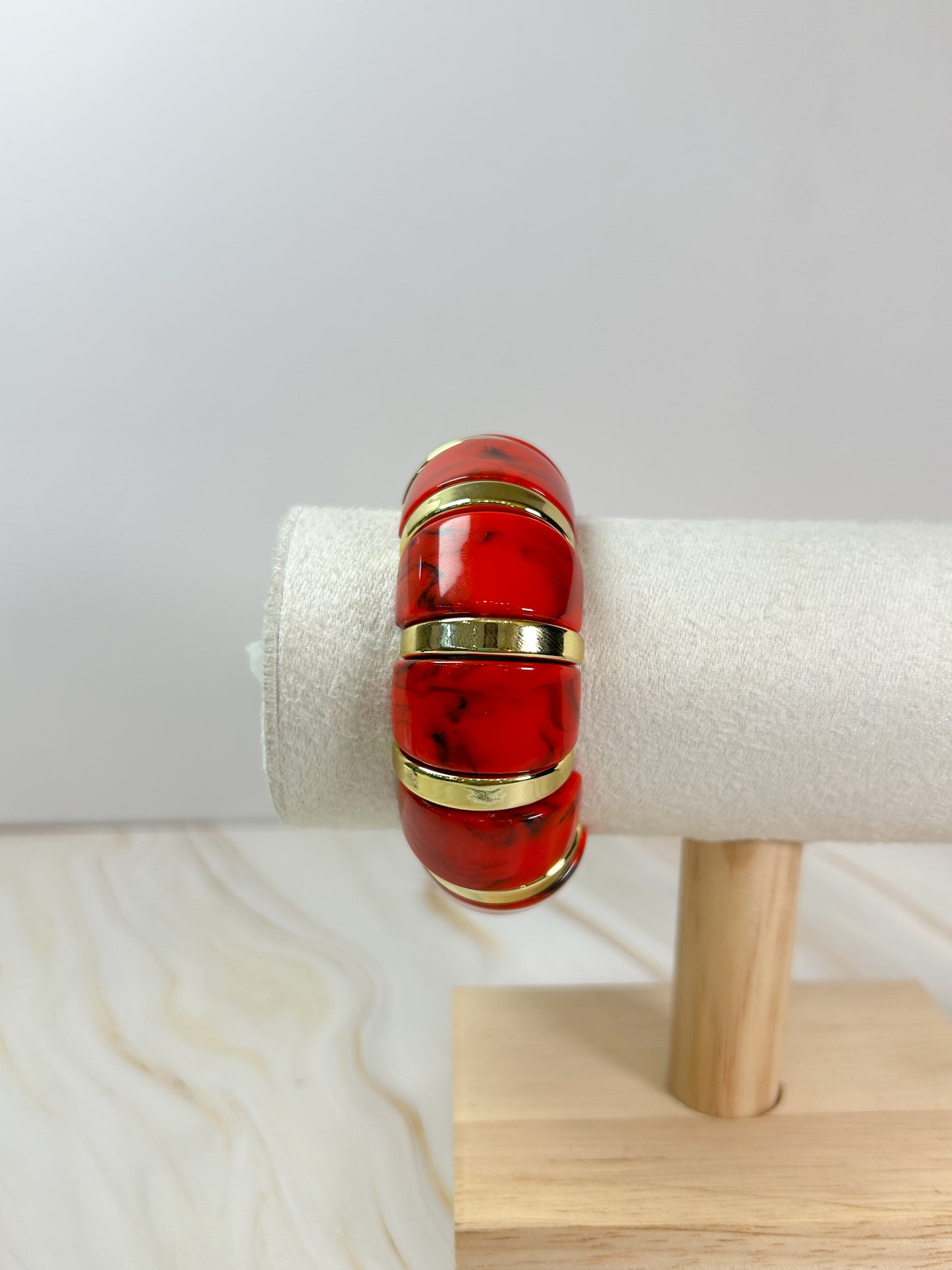 Pulsera caracol rojo