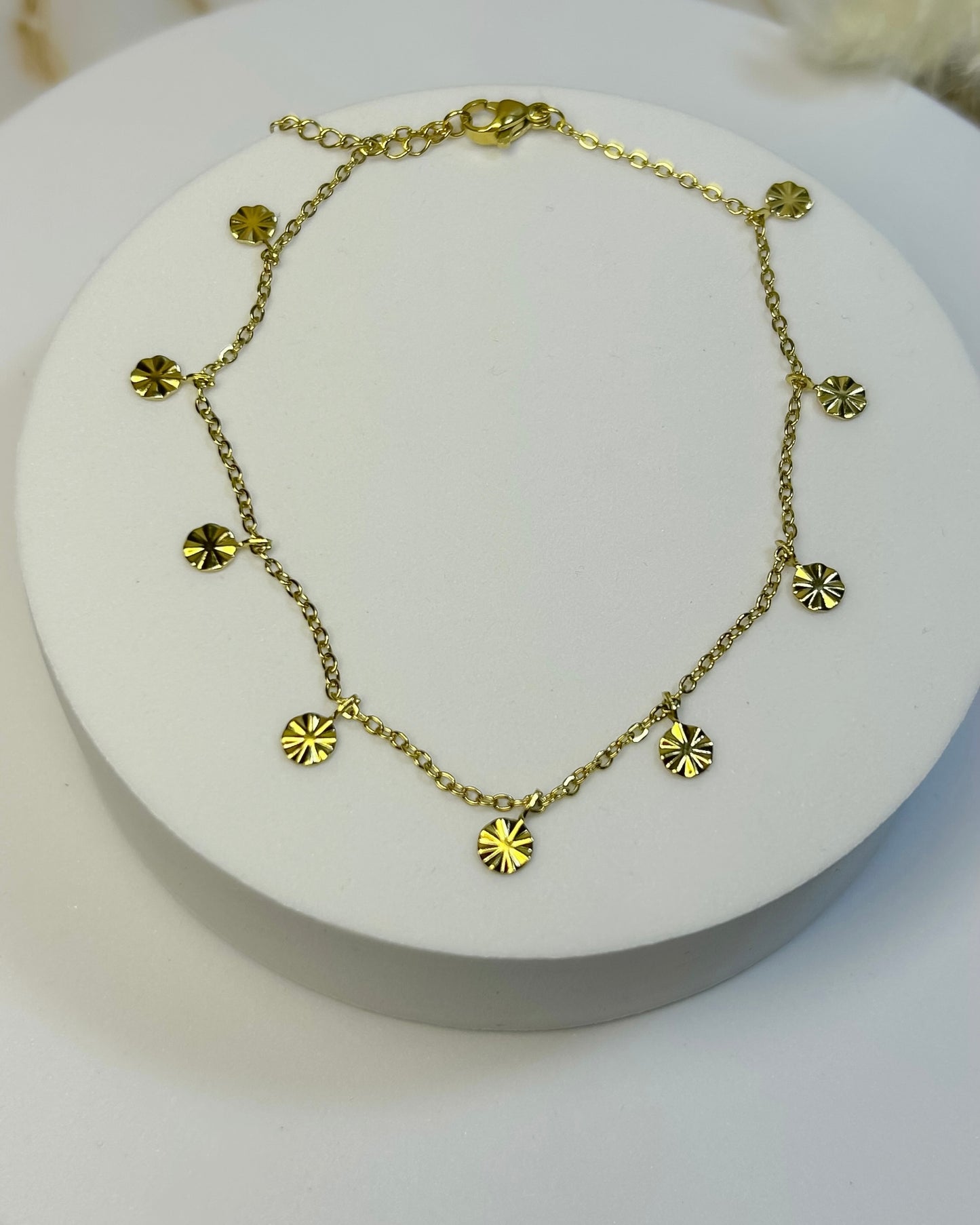 Tobillera Coin Gold