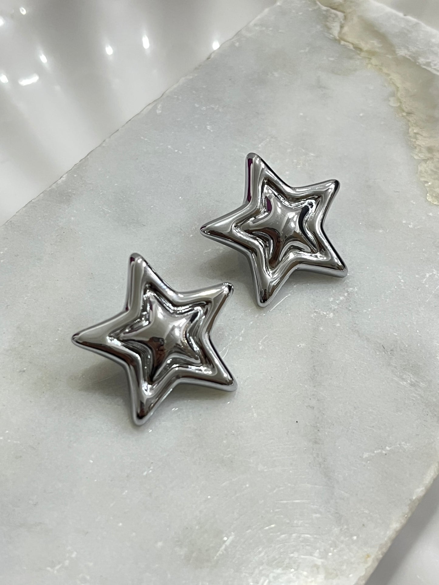 Aretes Maxi Estrella Plata