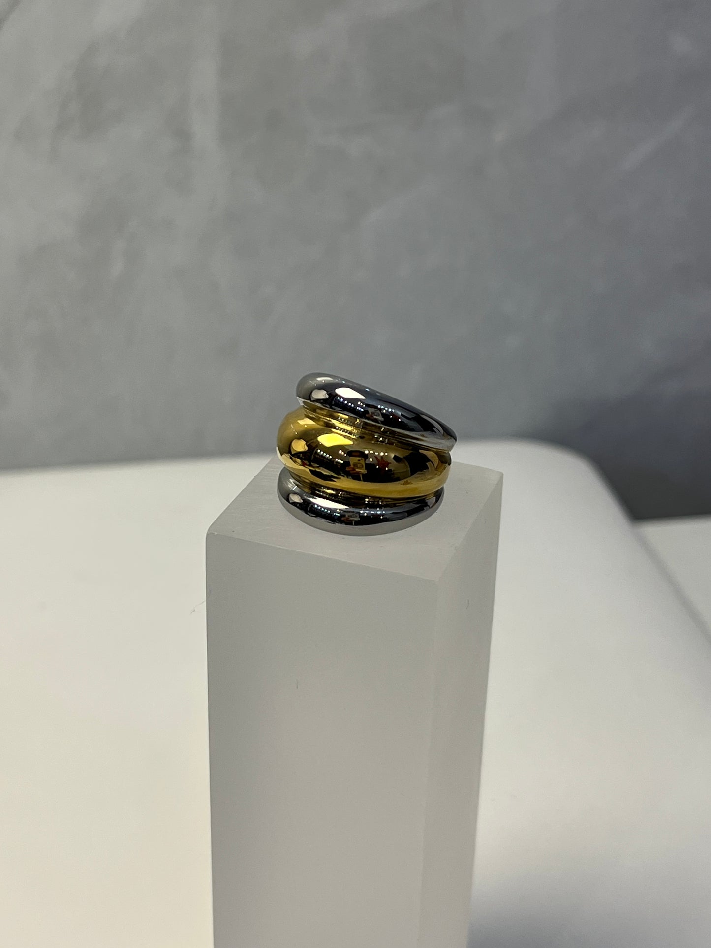 Anillo Triple Celine Bicolor