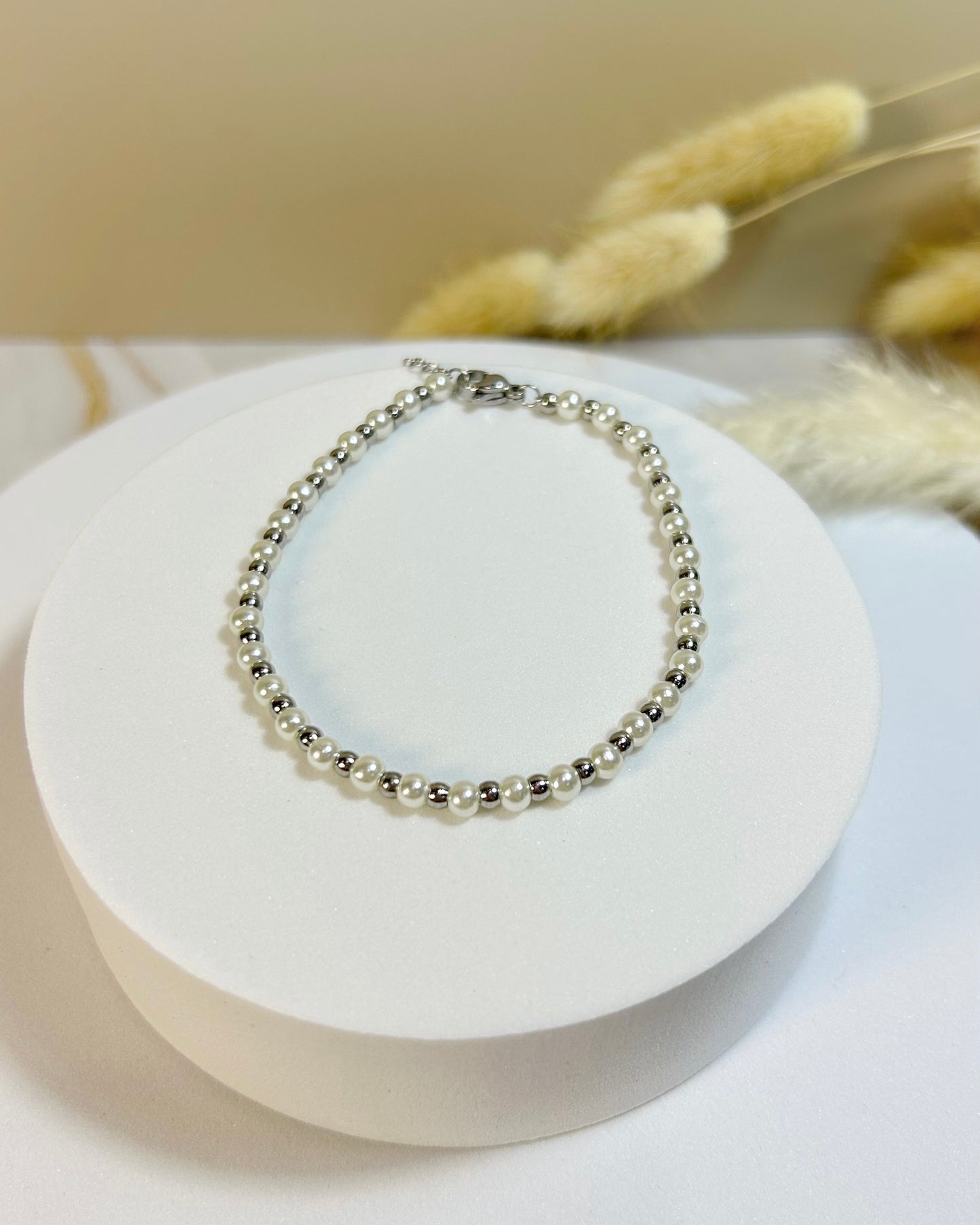 Pulsera Mini Pearls Silver