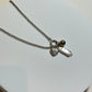 Collar perla & charms plat