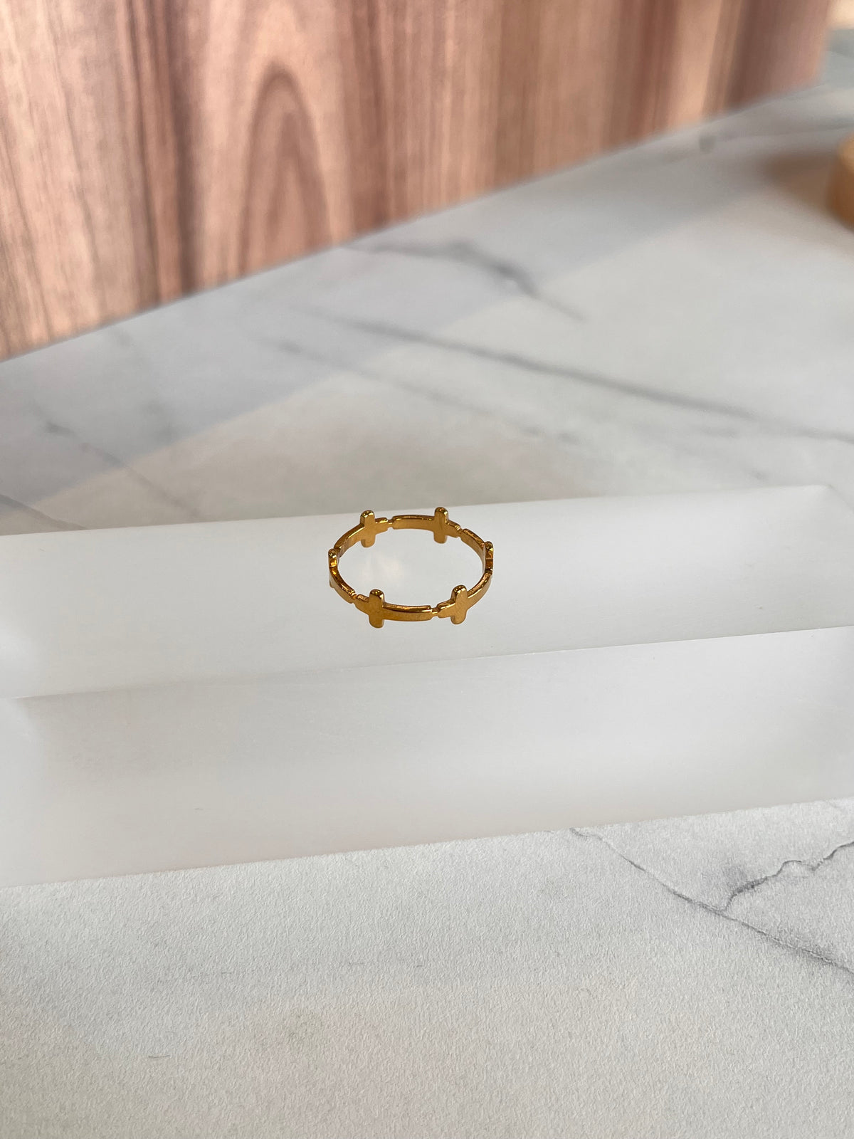 Anillo mini cruz