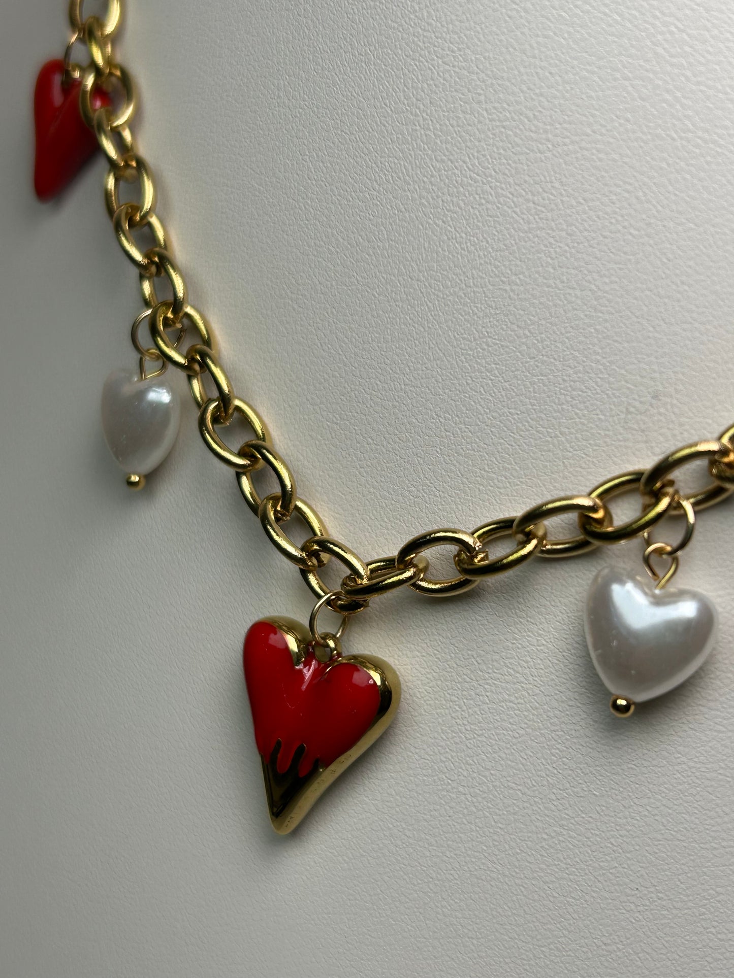 Collar love pearl