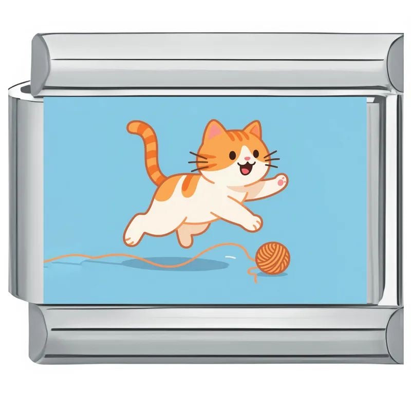Charm Cat & Ball