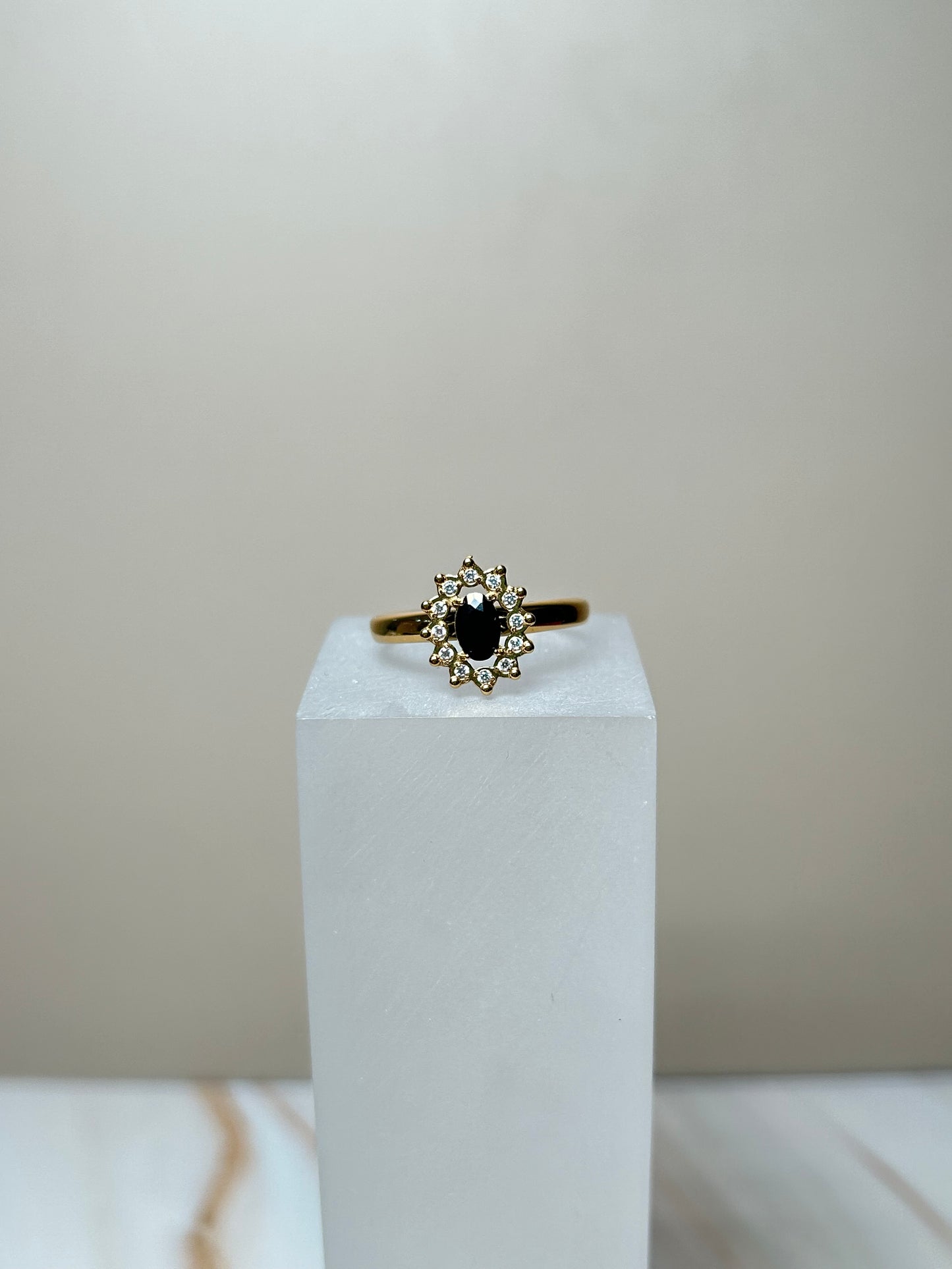 Anillo brillo black golden