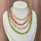 Collar naranja piedras