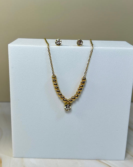 Collar & Aretes Bali Diamond