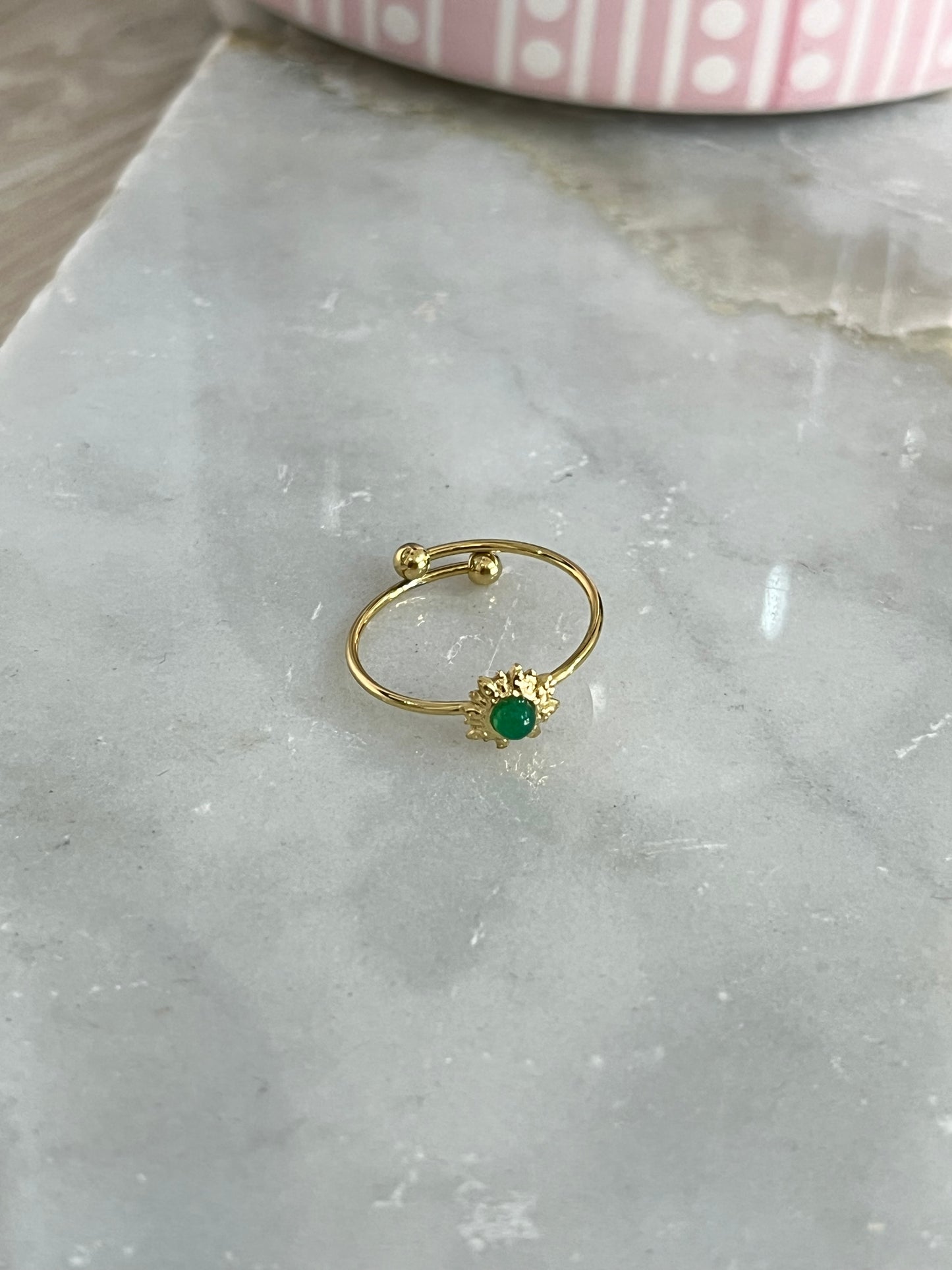 Anillo Sol Verde