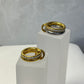 Anillo Doble Aro Dorado