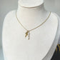 Collar caracol y perlas mini