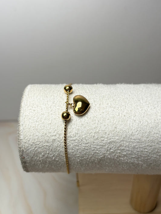 Pulsera corazón ajustable