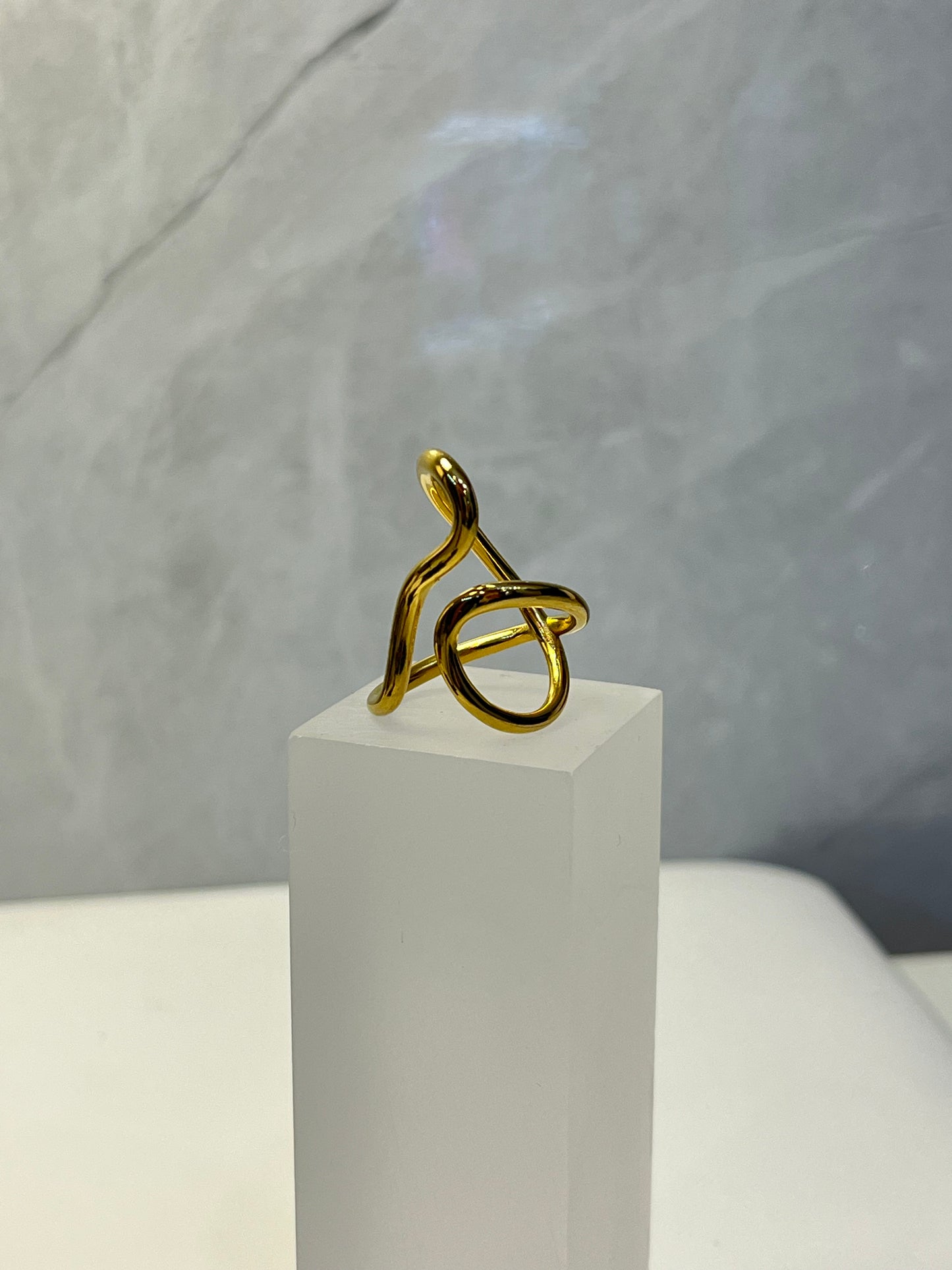 Anillo Irene Liso Dorado