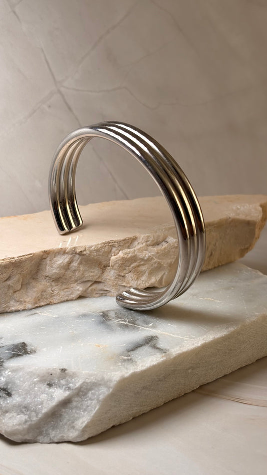 Brazalete triple plata