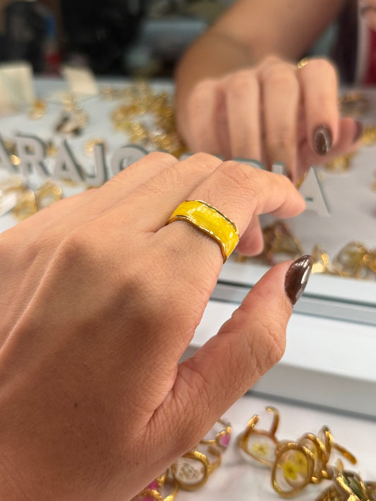 Anillo basico amarillo