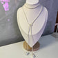 Collar Corbatero Perlas Blanco