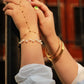 Pulsera & Anillo Dorado