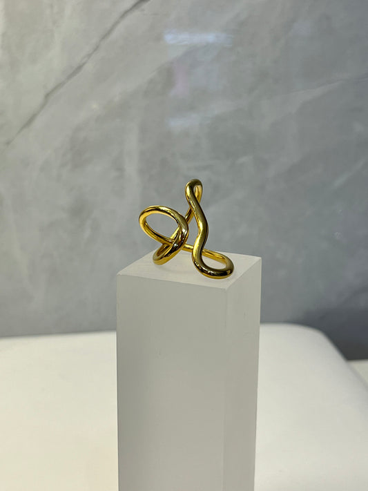 Anillo Irene Liso Dorado