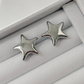 Aretes Estrella Globo Plata