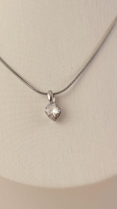 Collar Bella Diamond Plata